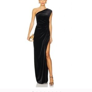 Sophisticated Black Velvet Maxi Dress